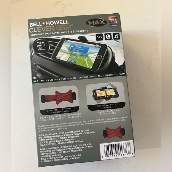 Clever grip cell phone holder for car - Picture 2 of 3